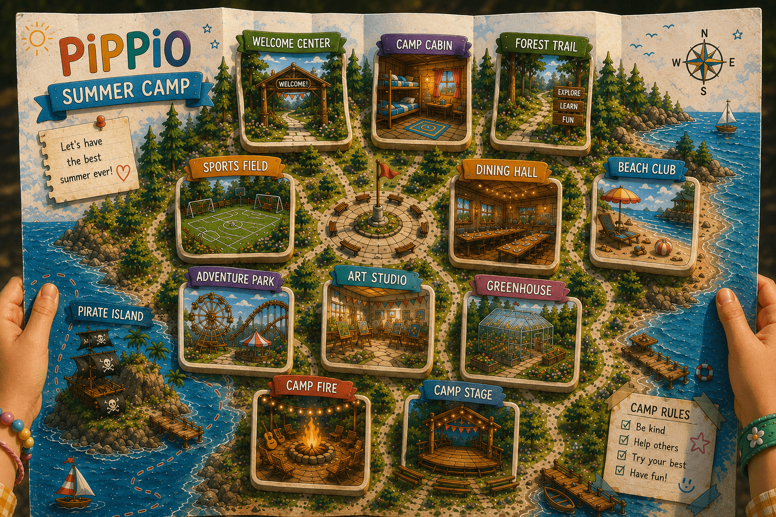 Карта Pippio Summer Camp